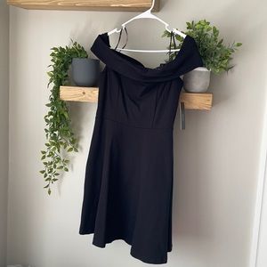 Off the shoulder black Lulus dress